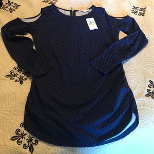 Michael Kors Cold Shoulder Long Sleeve Blouse